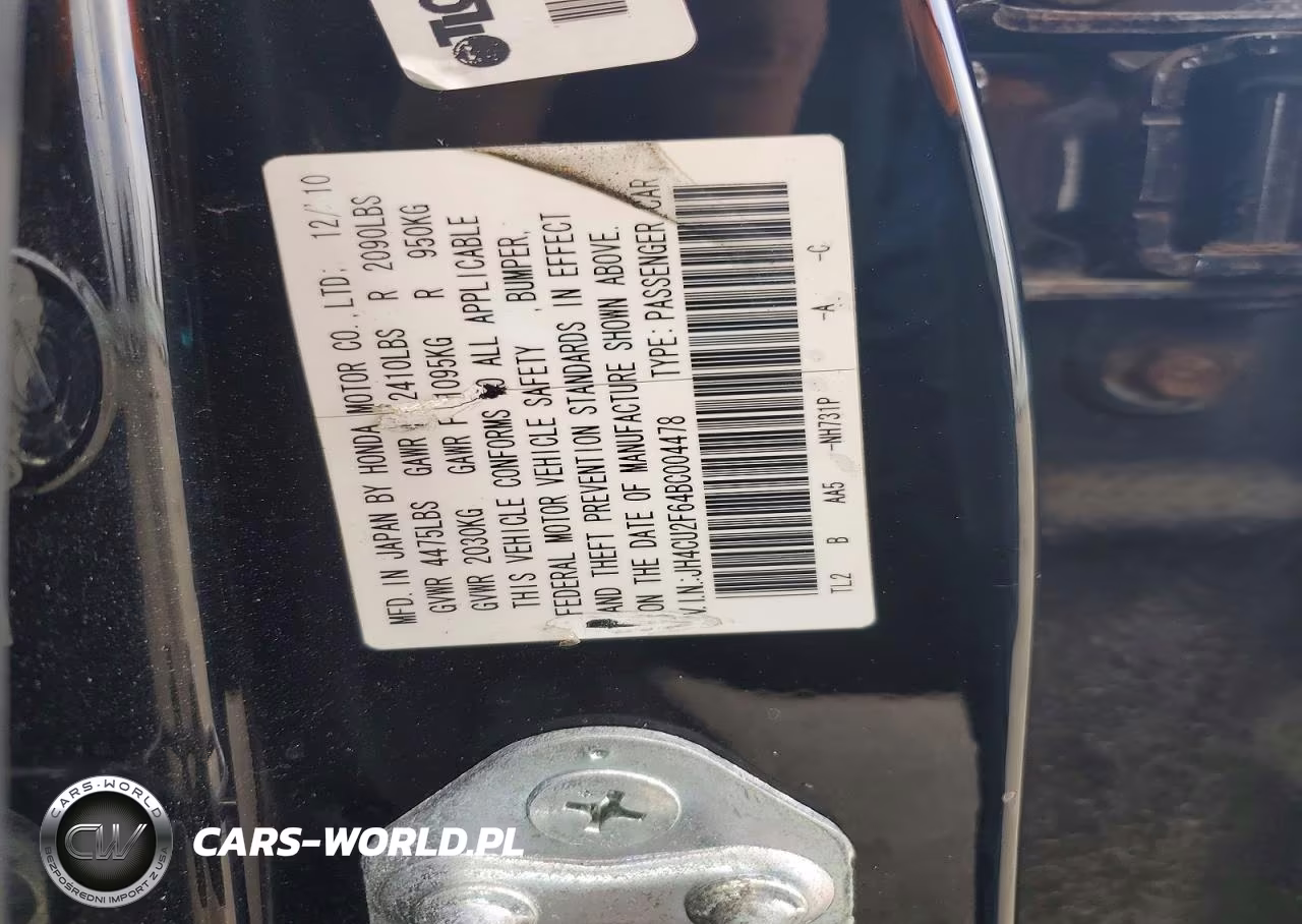 2011 Acura Tsx VIN:JH4CU2F64BC004478 - 12
