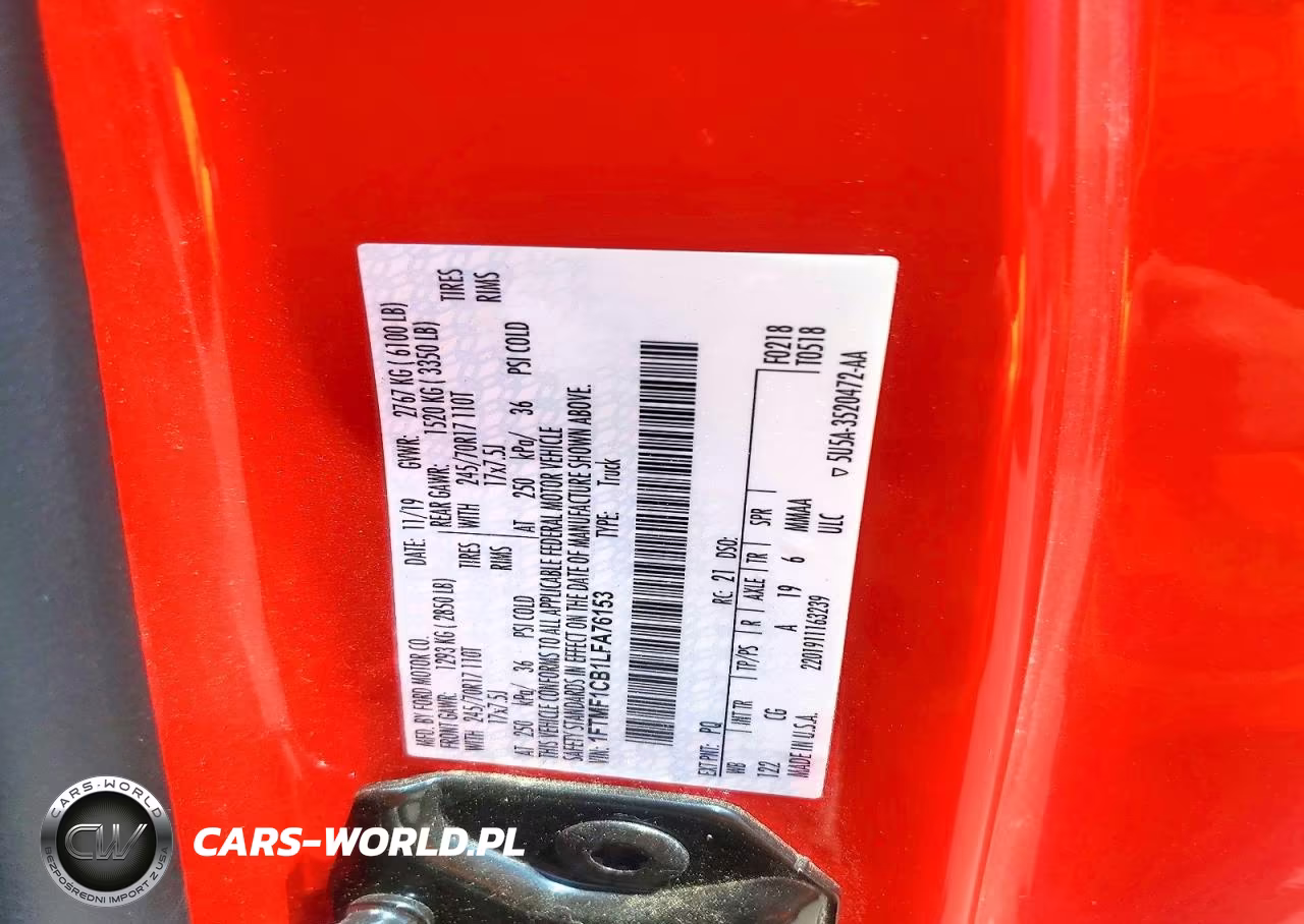 2020 Ford F150 VIN:1FTMF1CB1LFA76153 - 12