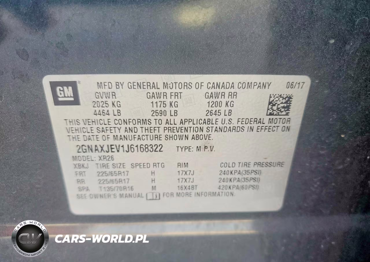 2018 Chevrolet Equinox Lt VIN:2GNAXJEV1J6168322 - 13