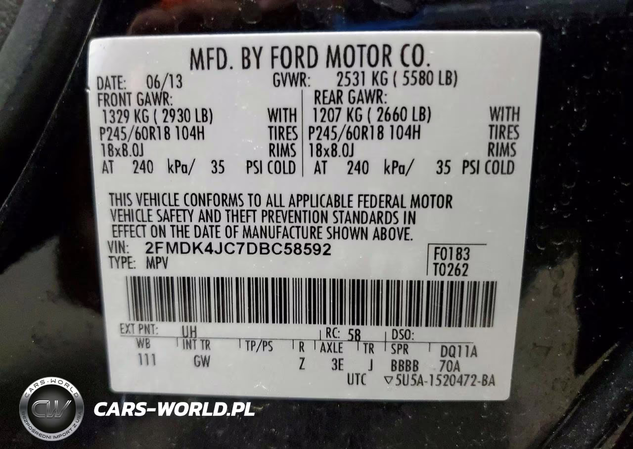 2013 Ford Edge Sel VIN:2FMDK4JC7DBC58592 - 13