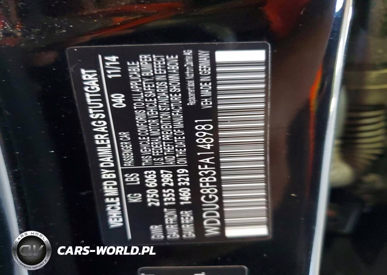 2015 Mercedes-Benz S 550 4Matic VIN:WDDUG8FB3FA148981 - 13
