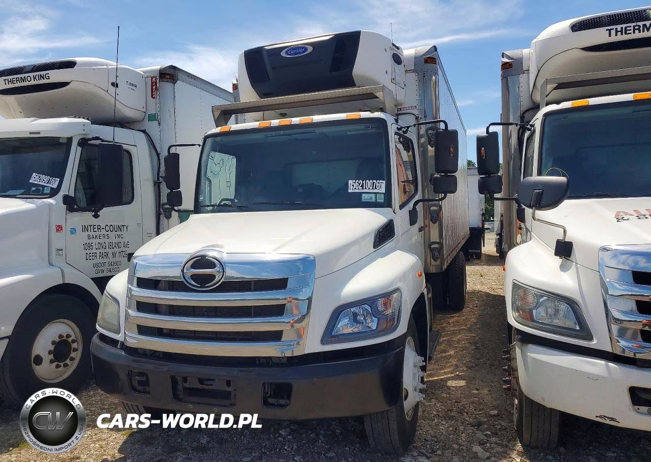 2017 Hino 338 Refrigerated Box Truck VIN:5PVNV8JT5H4S54435 - 2