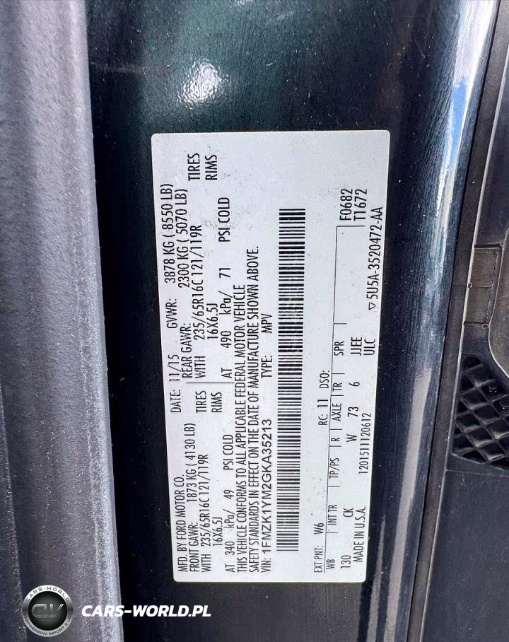 2016 Ford Transit T-150 VIN:1FMZK1YM2GKA35213 - 10