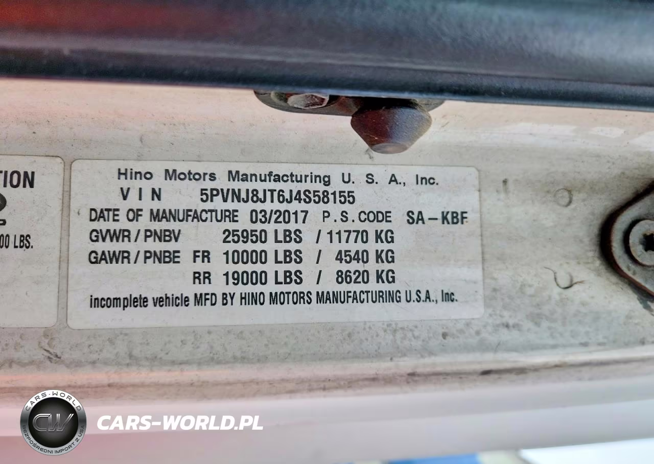 2018 Hino 268A Box Truck VIN:5PVNJ8JT6J4S58155 - 10