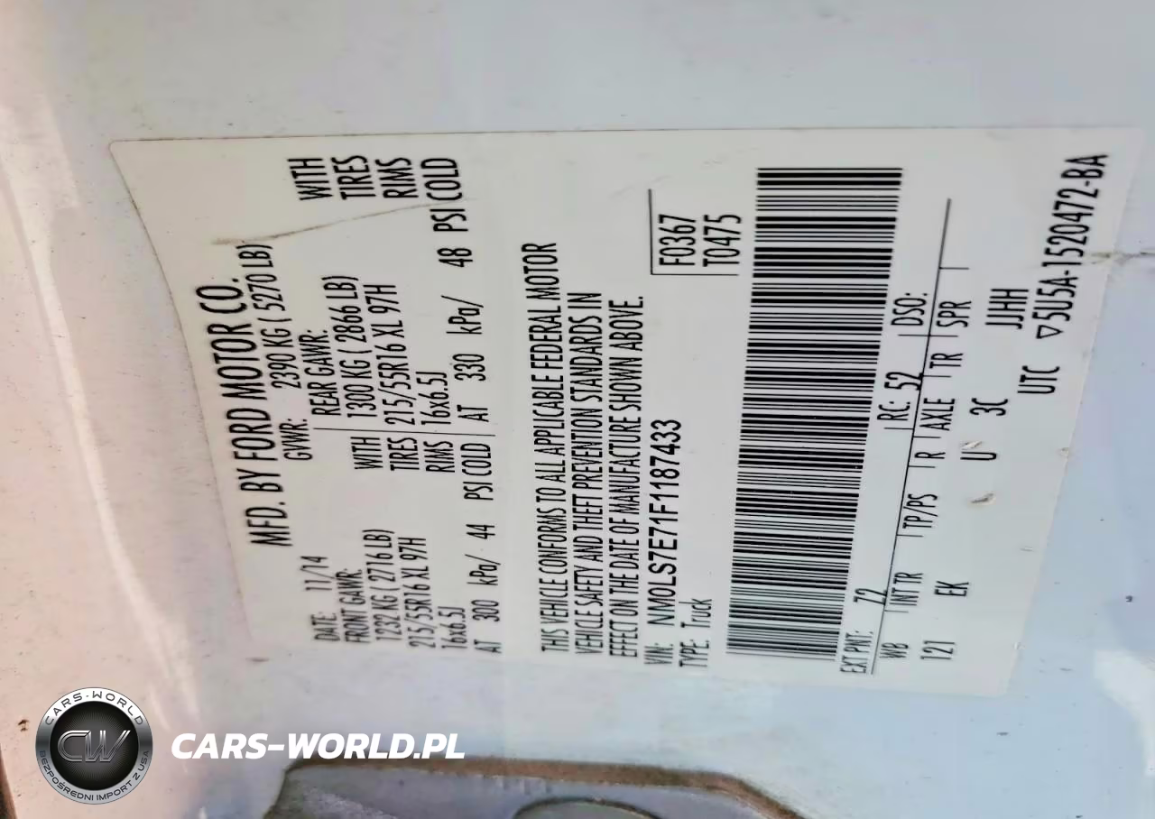 2015 Ford Transit Connect Xl VIN:NM0LS7E71F1187433 - 12