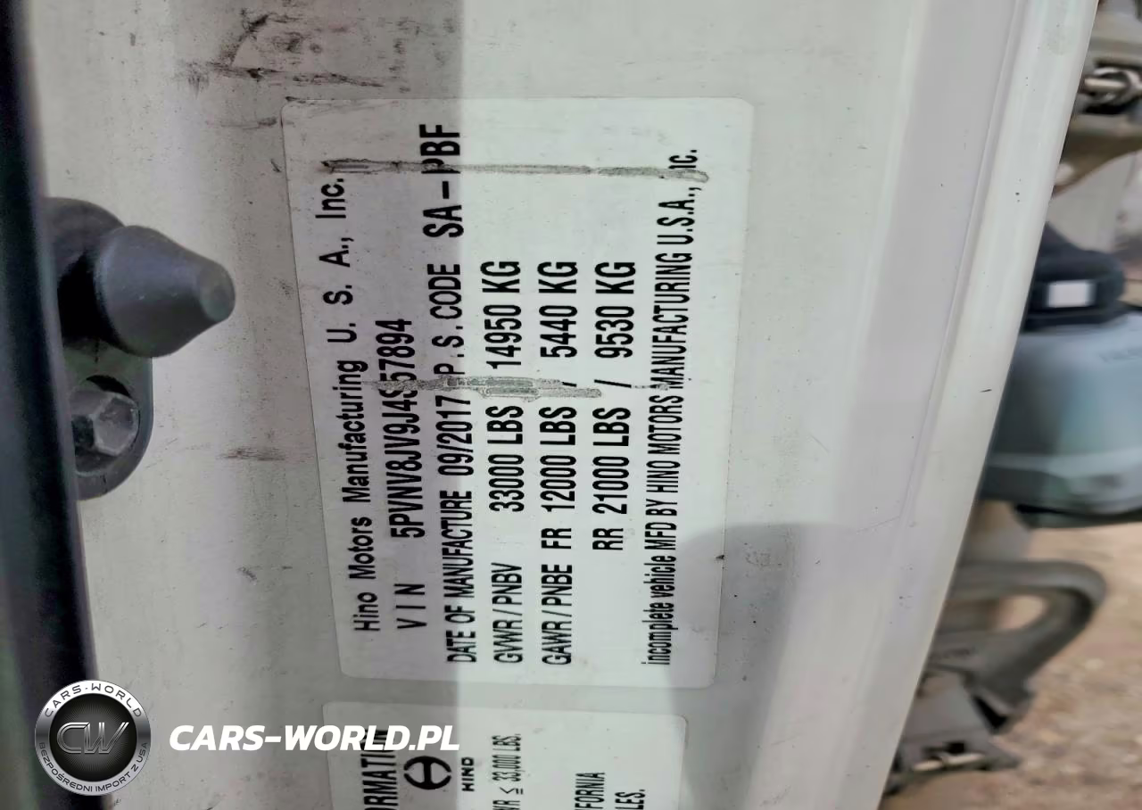 2018 Hino 338 Refrigerated Box Truck VIN:5PVNV8JV9J4S57894 - 10