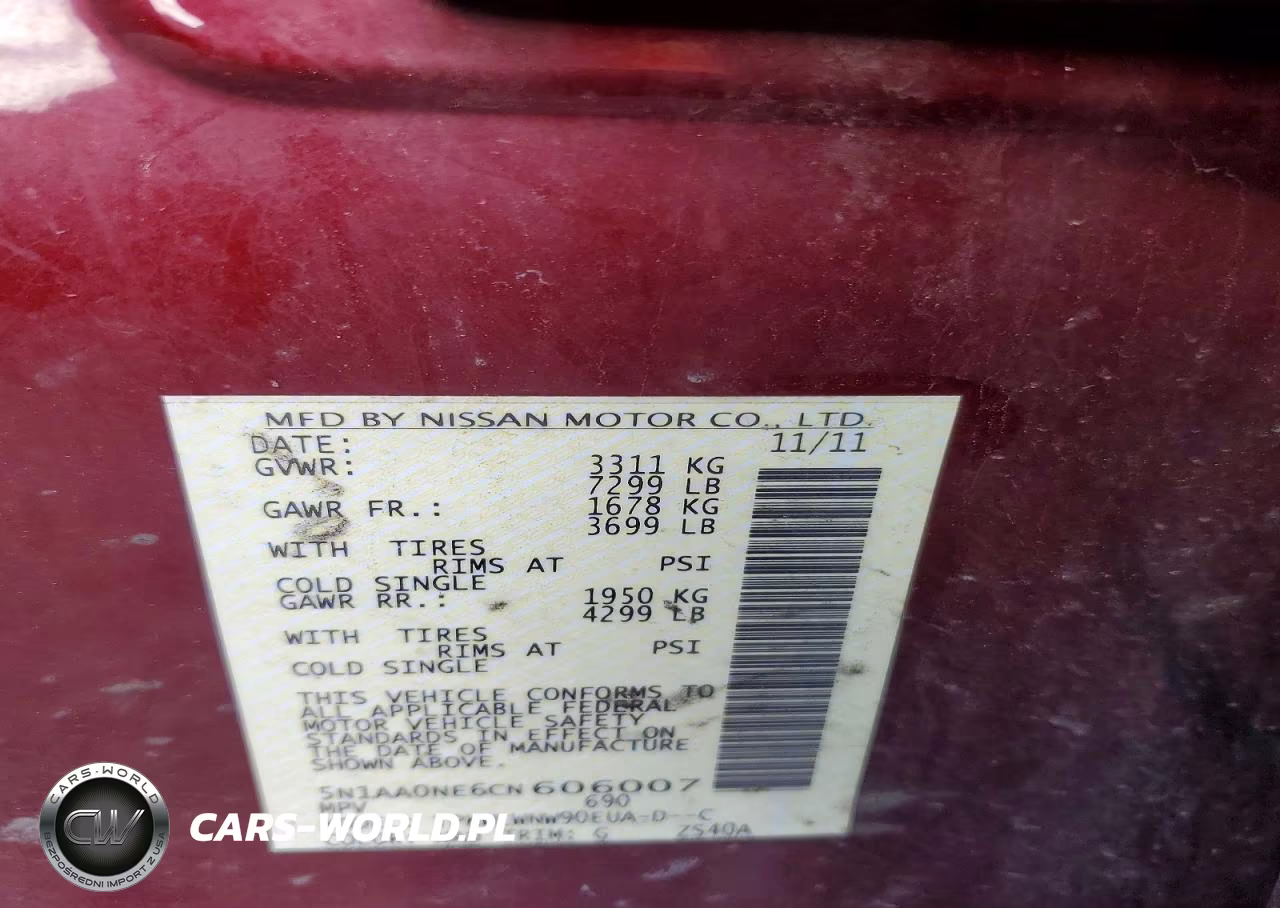 2012 Nissan Armada Platinum VIN:5N1AA0NE6CN606007 - 13