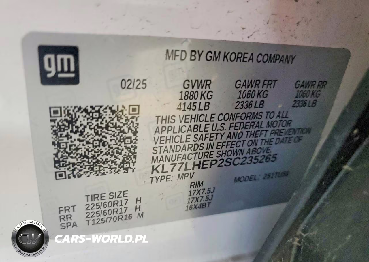 2025 Chevrolet Trax 1Lt VIN:KL77LHEP2SC235265 - 12
