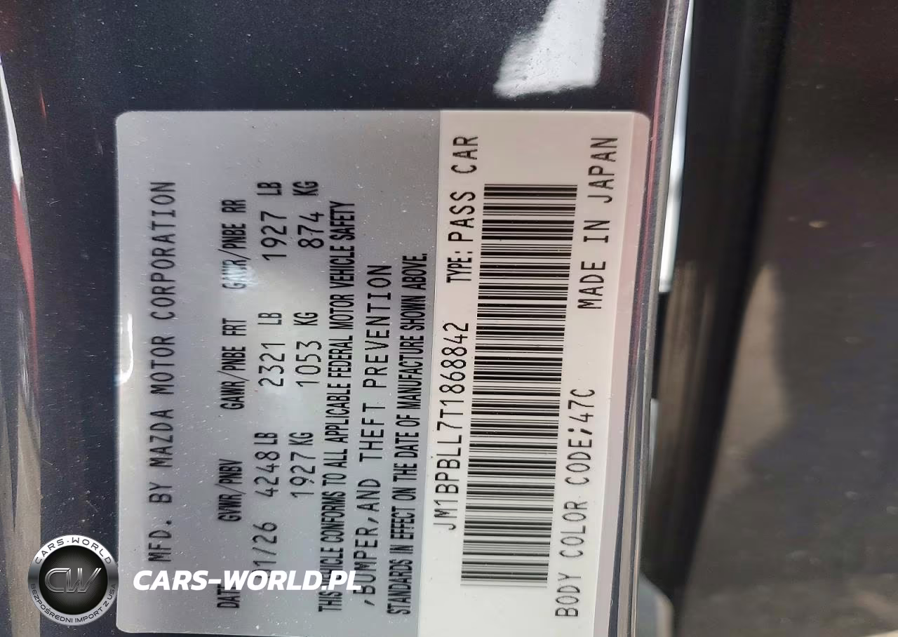2026 Mazda 3 Preferred VIN:JM1BPBLL7T1868842 - 12
