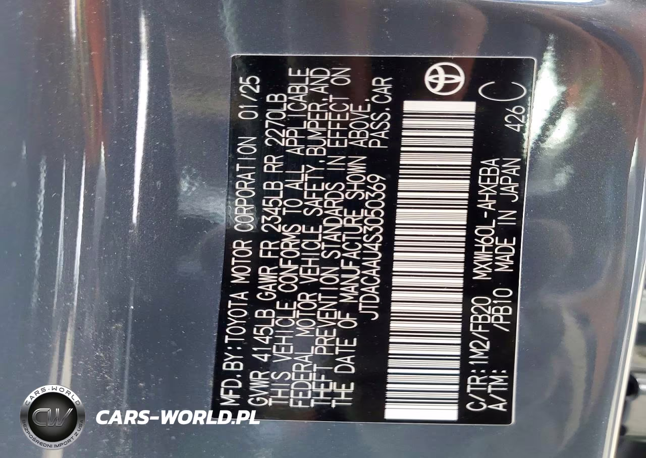 2025 Toyota Prius Le VIN:JTDACAAU4S3050369 - 12
