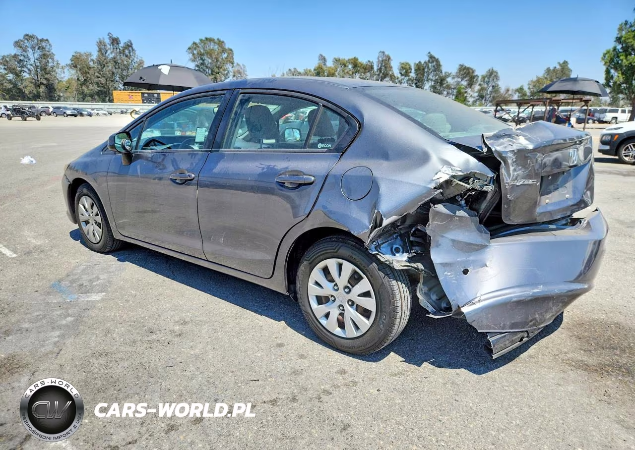 2012 Honda Civic Lx VIN:19XFB2F55CE302009 - 2