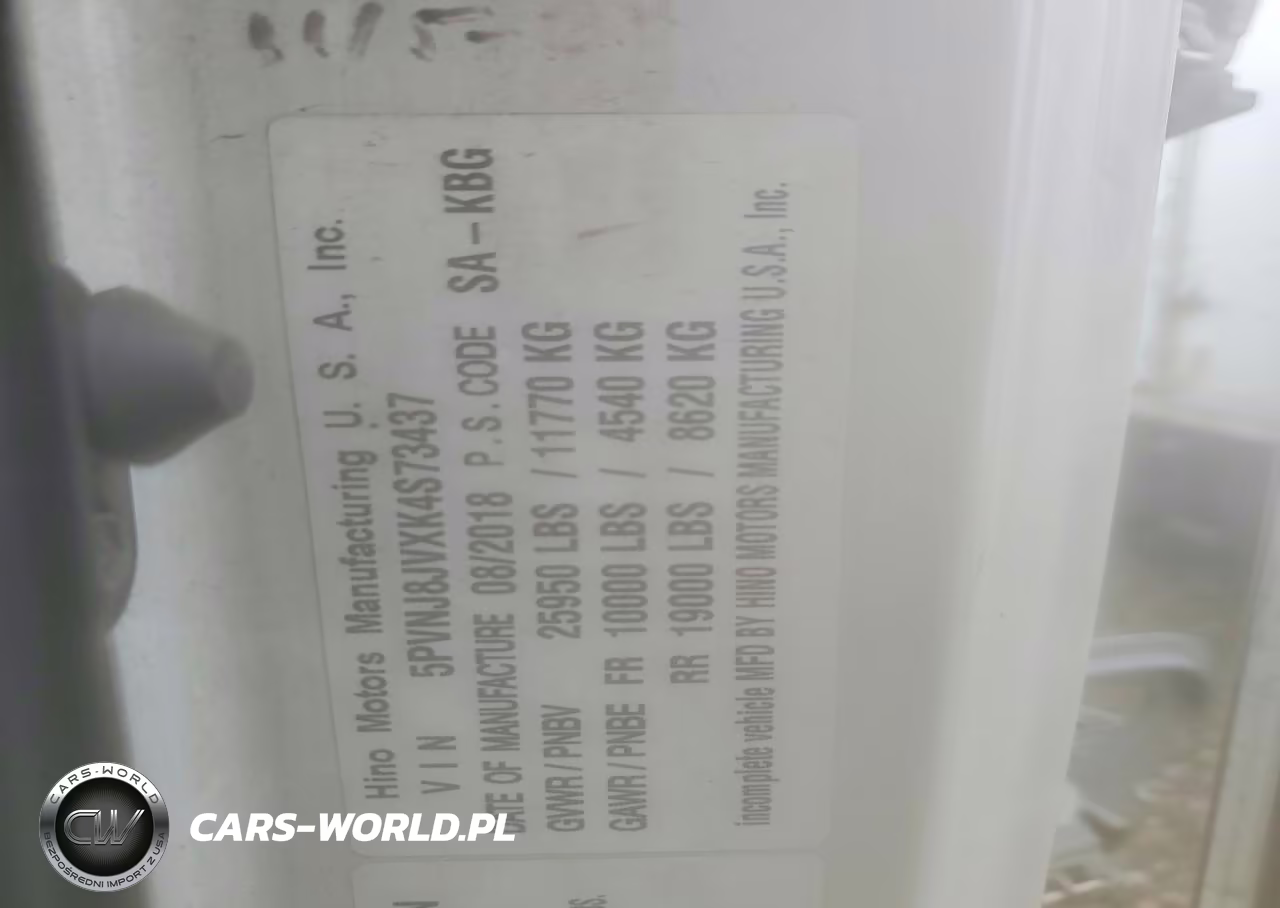 2019 Hino 268A Refrigerated Box Truck VIN:5PVNJ8JVXK4S73437 - 10