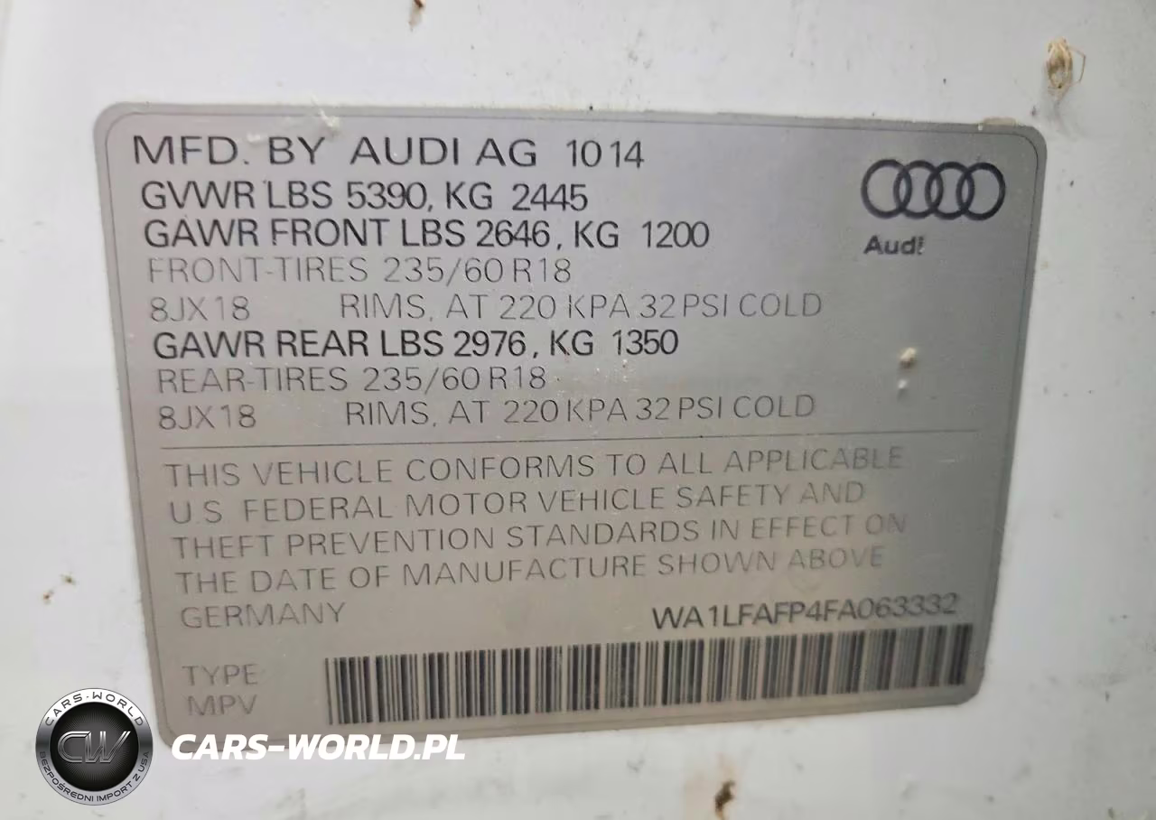 2015 Audi Q5 Premium Plus VIN:WA1LFAFP4FA063332 - 13