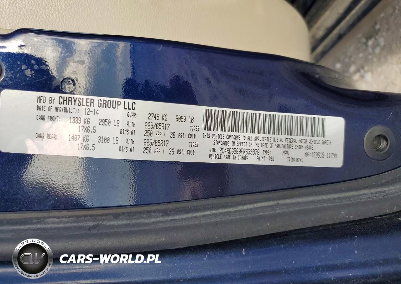 2015 Dodge Grand Caravan Se VIN:2C4RDGBG0FR639878 - 13