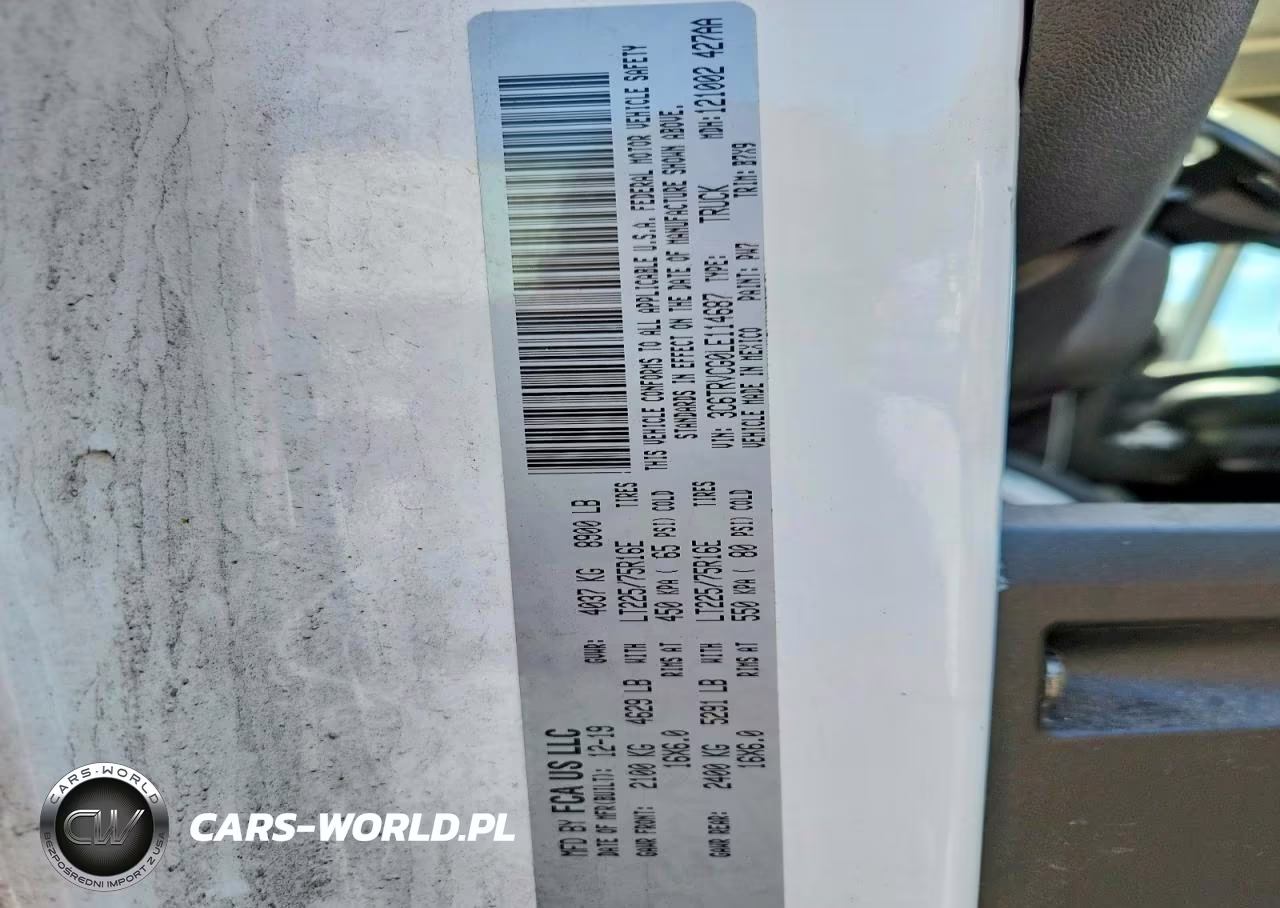 2020 Ram Promaster 2500 2500 High VIN:3C6TRVCG0LE114687 - 13