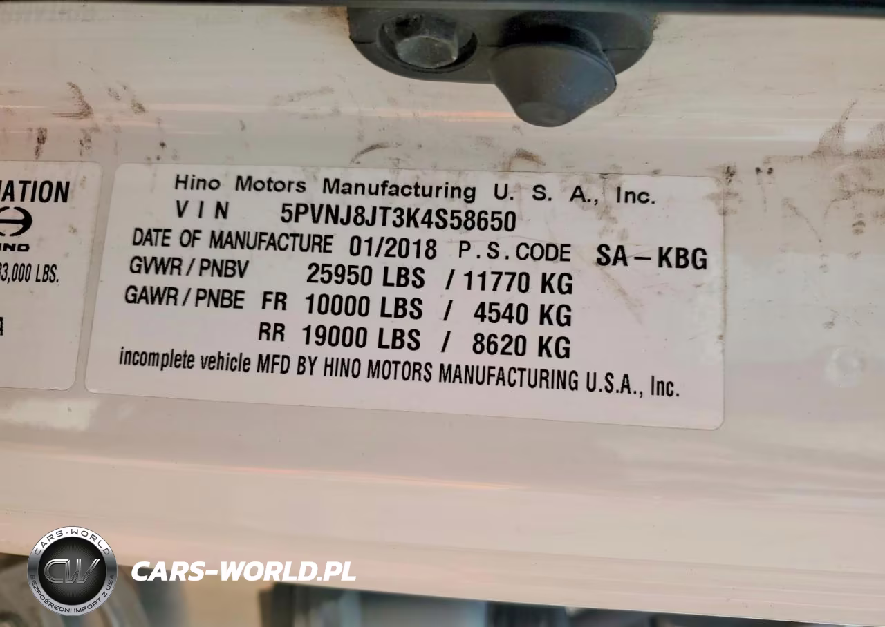 2019 Hino 268A Refrigerated Box Truck VIN:5PVNJ8JT3K4S58650 - 10