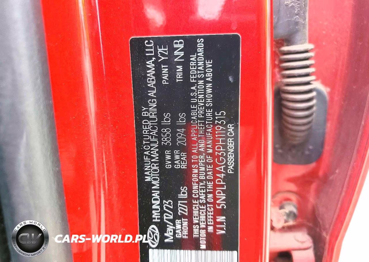 2023 Hyundai Elantra Limited VIN:5NPLP4AG3PH119315 - 12