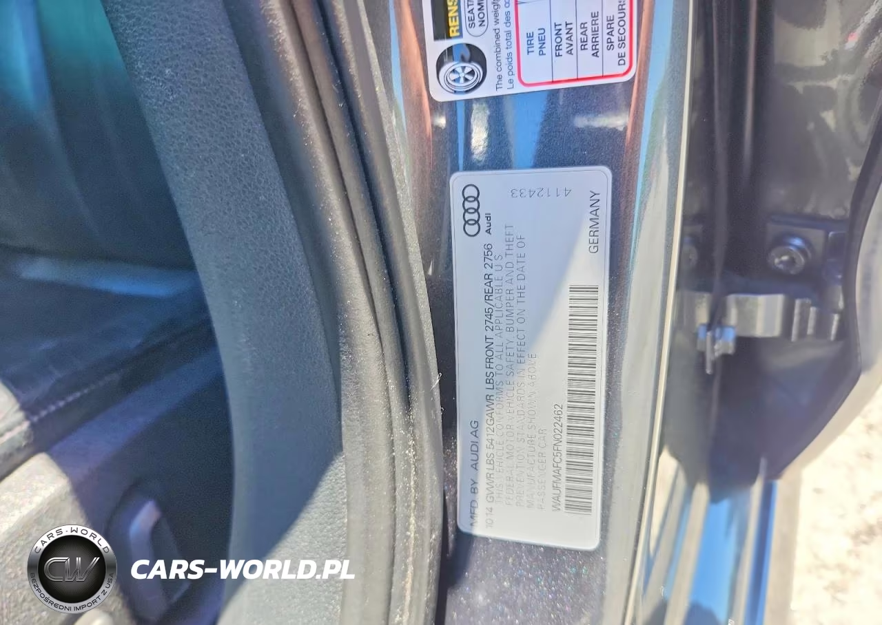 2015 Audi A6 Premium Plus VIN:WAUFMAFC5FN022462 - 12