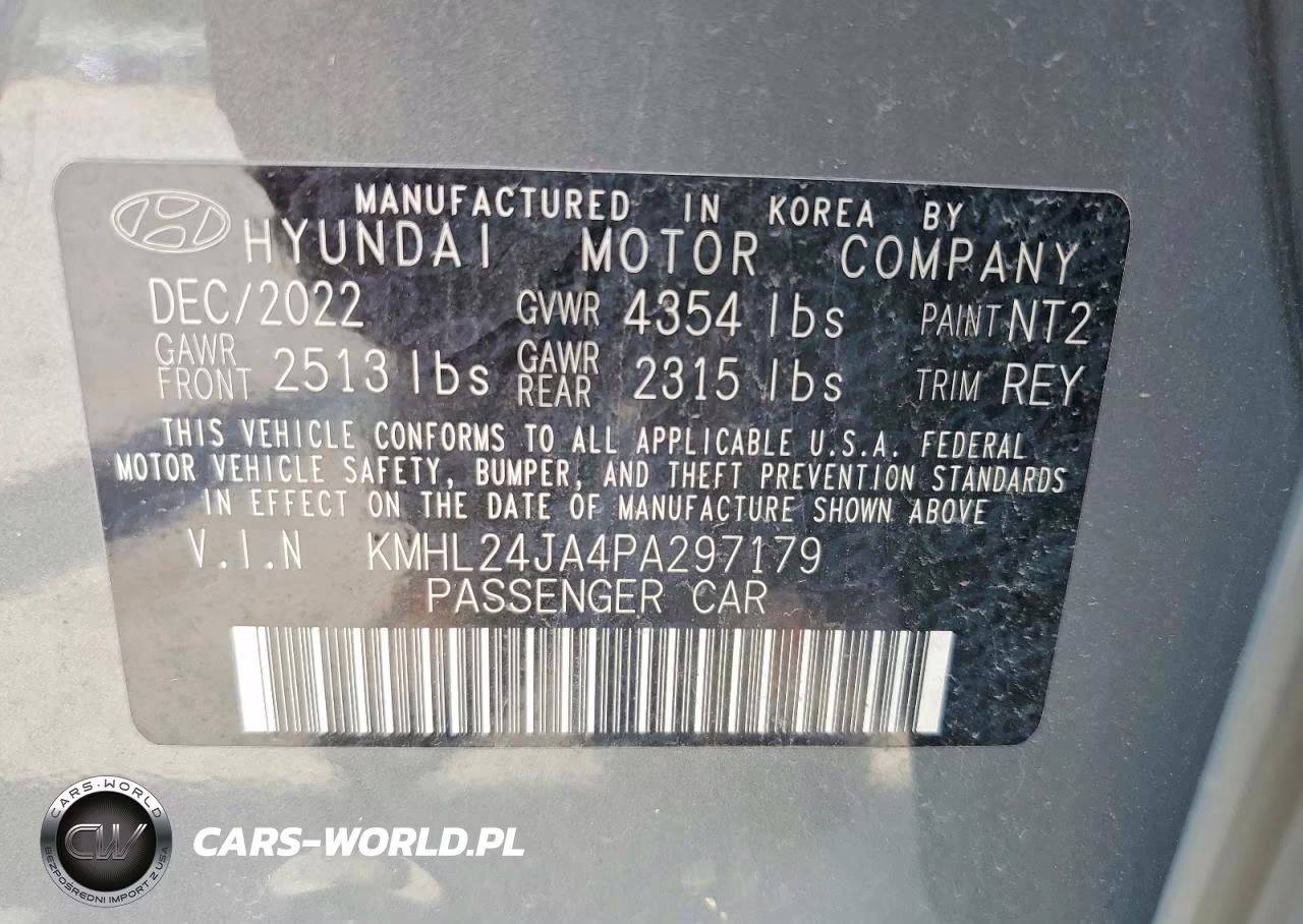 2023 Hyundai Sonata Se VIN:KMHL24JA4PA297179 - 12