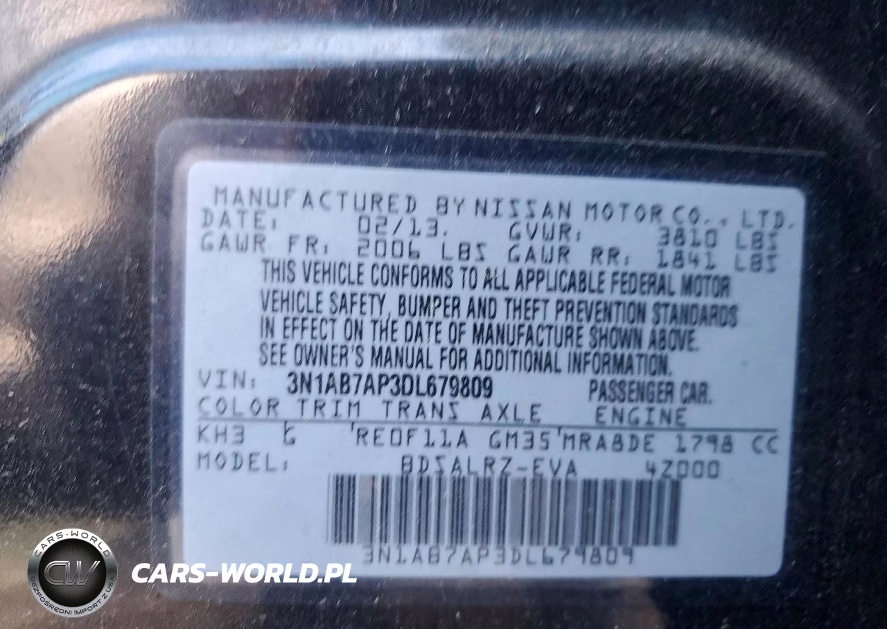 2013 Nissan Sentra S VIN:3N1AB7AP3DL679809 - 12