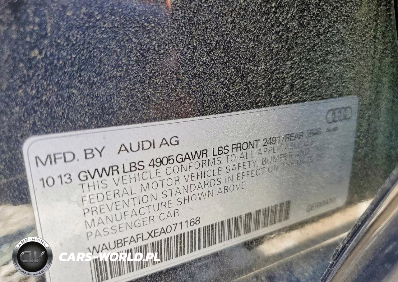 2014 Audi A4 Premium VIN:WAUBFAFLXEA071168 - 12