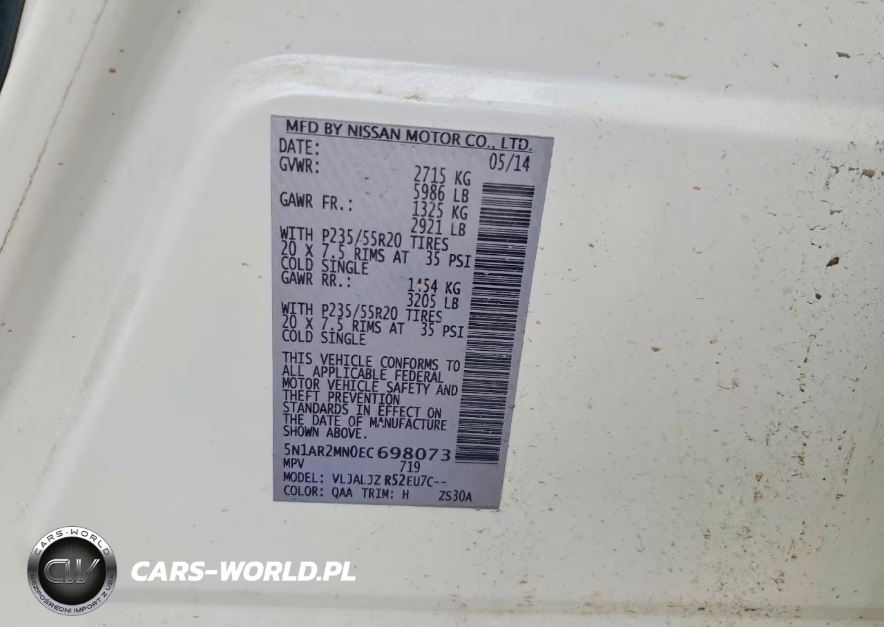 2014 Nissan Pathfinder S VIN:5N1AR2MN0EC698073 - 13