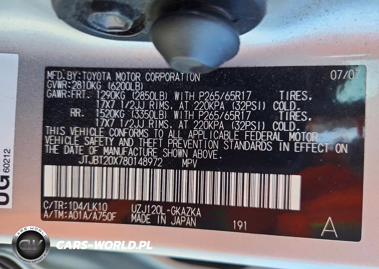 2008 Lexus Gx 470 VIN:JTJBT20X780148972 - 14