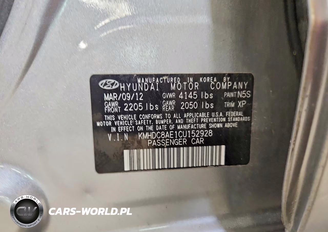 2012 Hyundai Elantra Touring Gls VIN:KMHDC8AE1CU152928 - 12