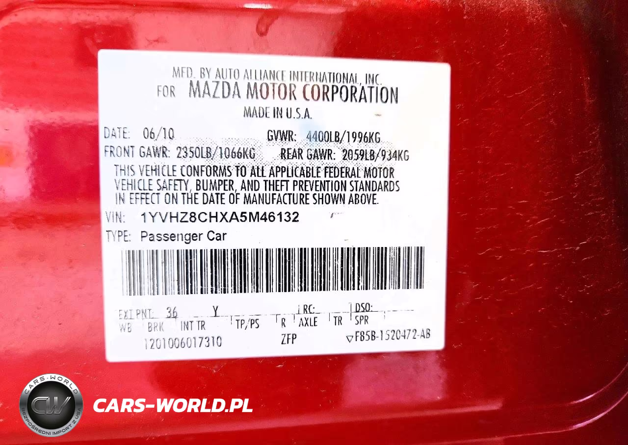 2010 Mazda 6 I VIN:1YVHZ8CHXA5M46132 - 13