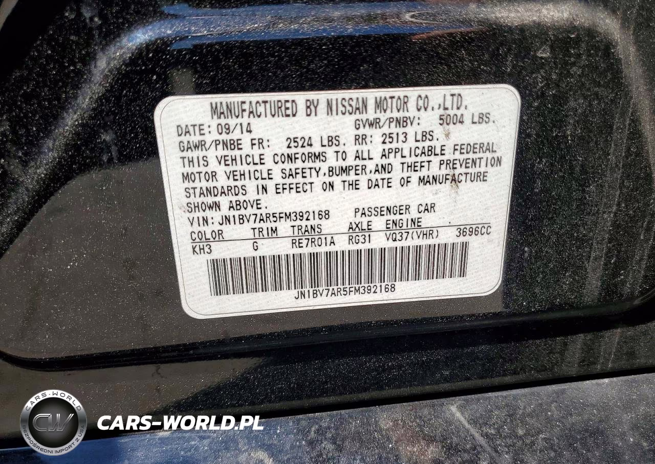 2015 Infiniti Q50 Premium VIN:JN1BV7AR5FM392168 - 12