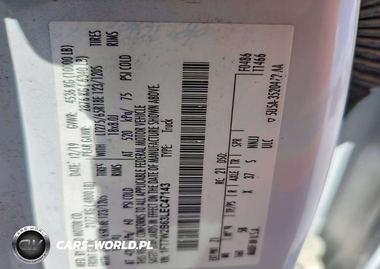 2020 Ford F250 Super Duty VIN:1FT7W2B63LEC47143 - 13