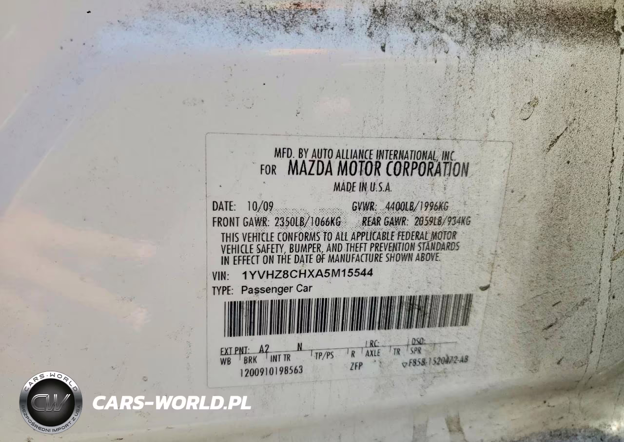 2010 Mazda Mazda6 I Grand Touring VIN:1YVHZ8CHXA5M15544 - 12