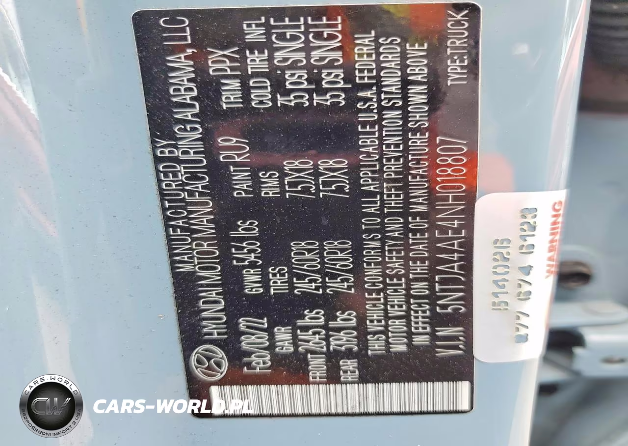 2022 Hyundai Santa Cruz Se VIN:5NTJA4AE4NH018807 - 12
