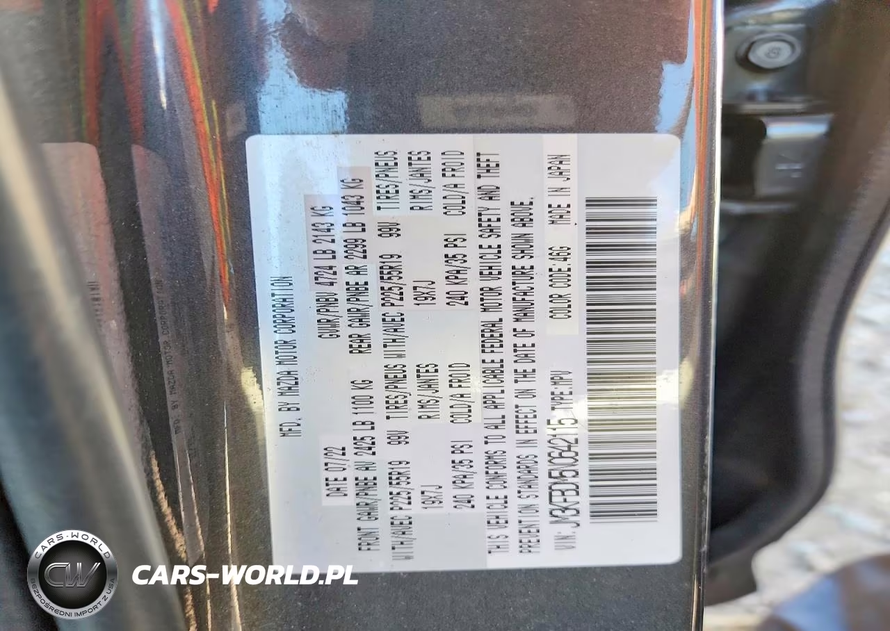 2022 Mazda Cx-5 Premium VIN:JM3KFBDM5N0642115 - 14