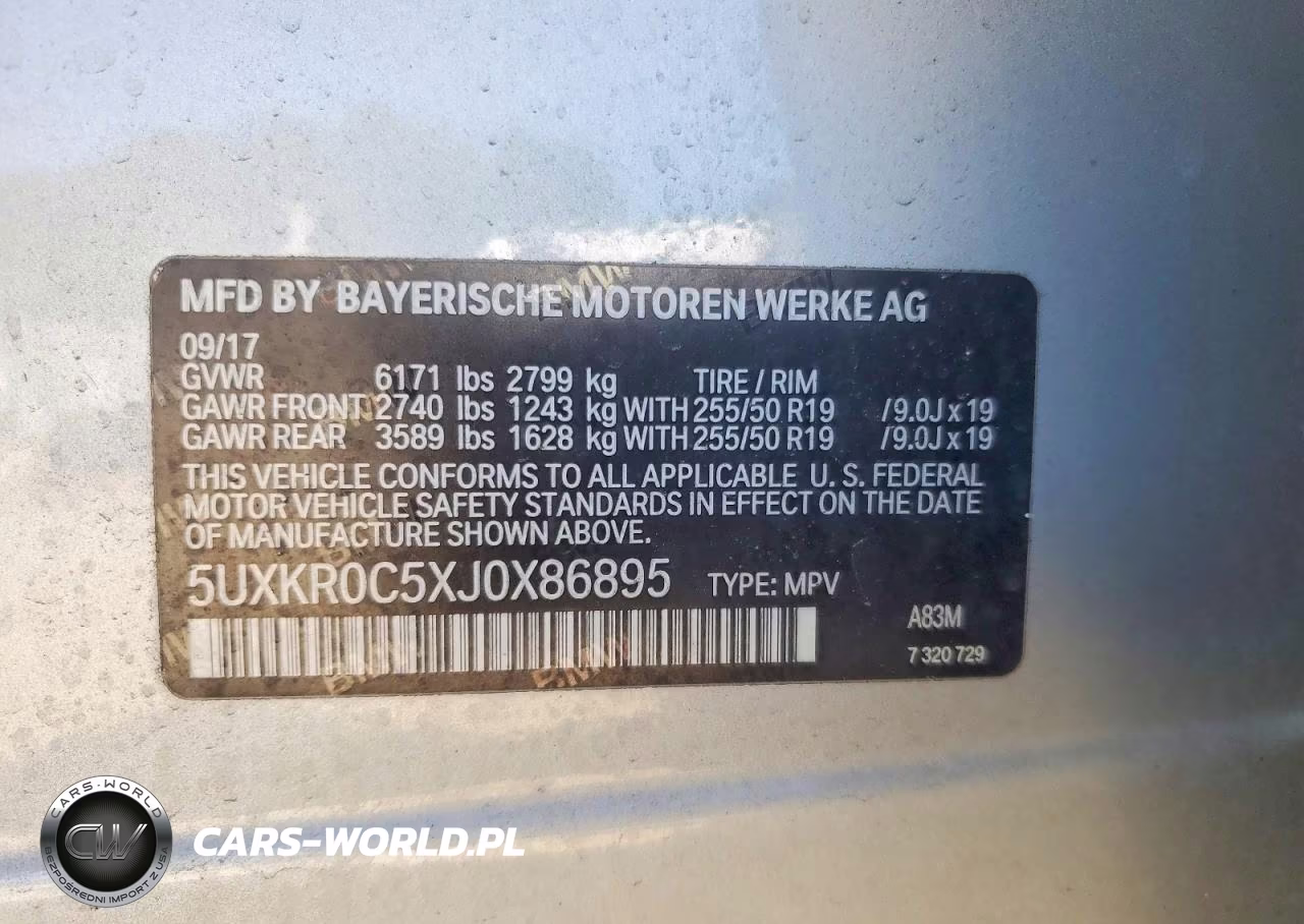2018 BMW X5 xDrive35I VIN:5UXKR0C5XJ0X86895 - 14