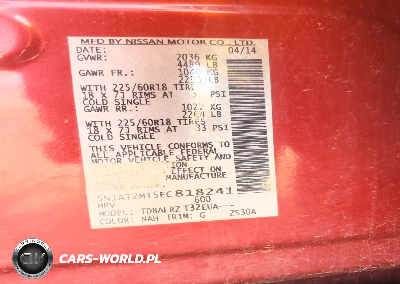 2014 Nissan Rogue Sl VIN:5N1AT2MT5EC818241 - 13
