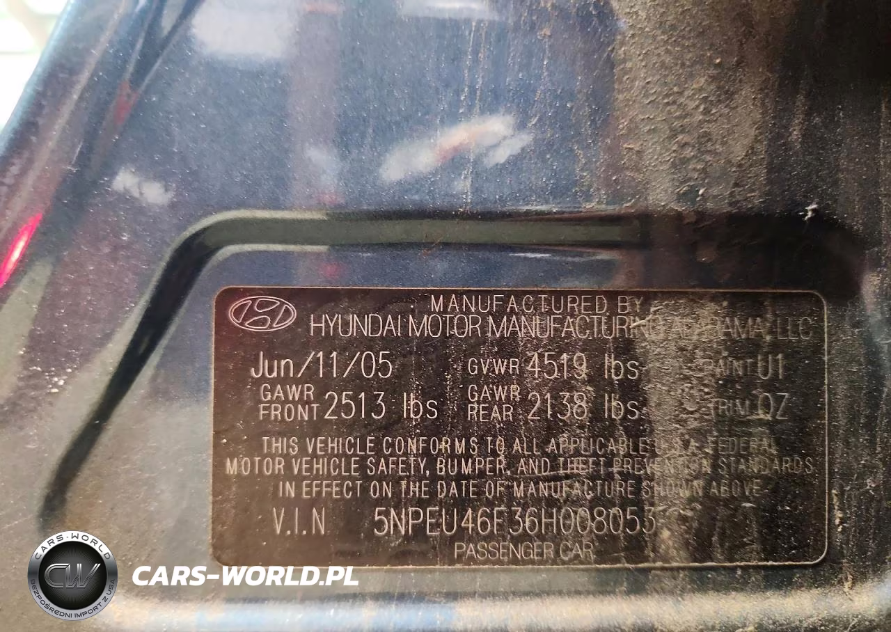 2006 Hyundai Sonata Gls V6 VIN:5NPEU46F36H008053 - 12