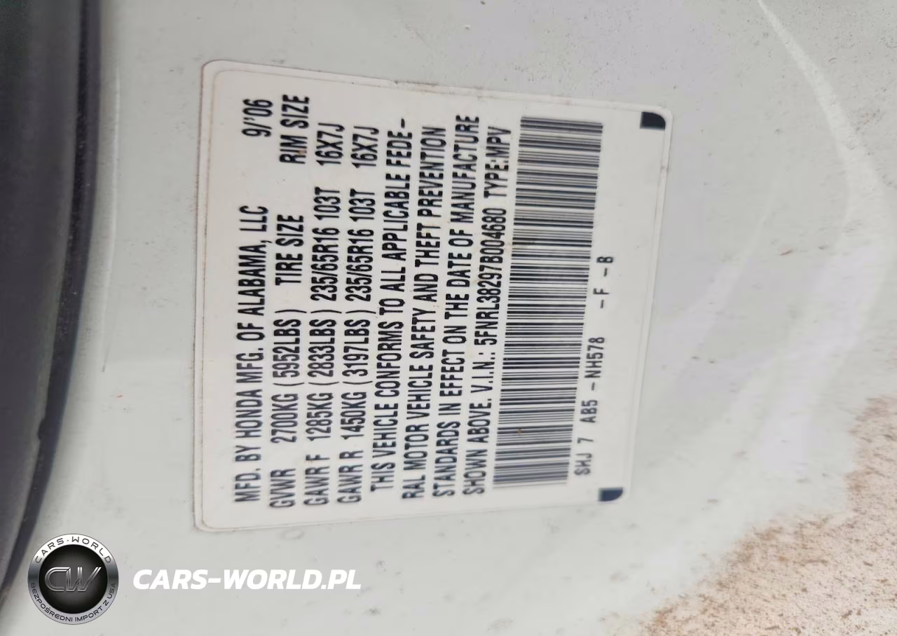 2007 Honda Odyssey Lx VIN:5FNRL38297B004680 - 13