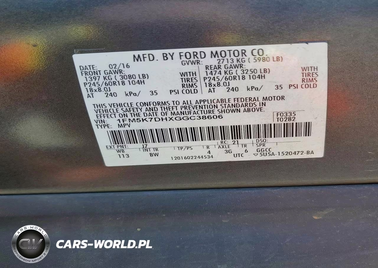 2016 Ford Explorer Xlt VIN:1FM5K7DHXGGC38606 - 13