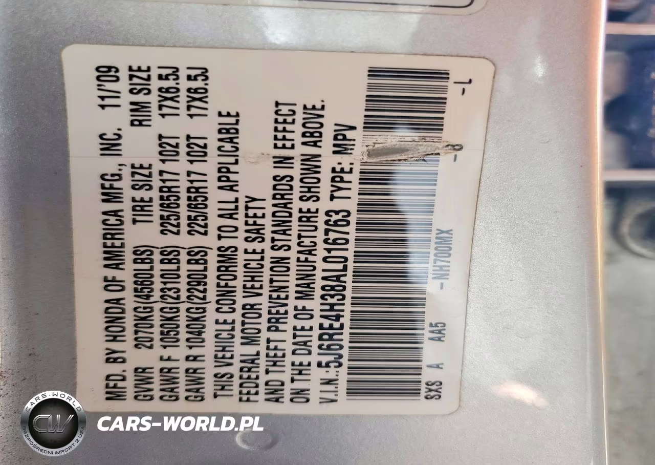 2010 Honda Cr-V Lx VIN:5J6RE4H38AL016763 - 13