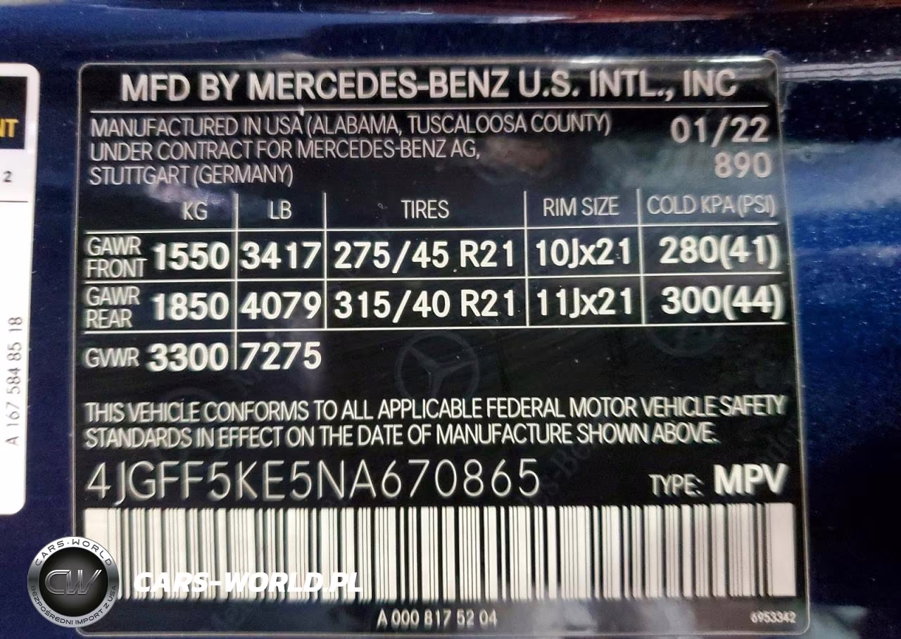 2022 Mercedes-Benz Gls 450 4Matic VIN:4JGFF5KE5NA670865 - 13