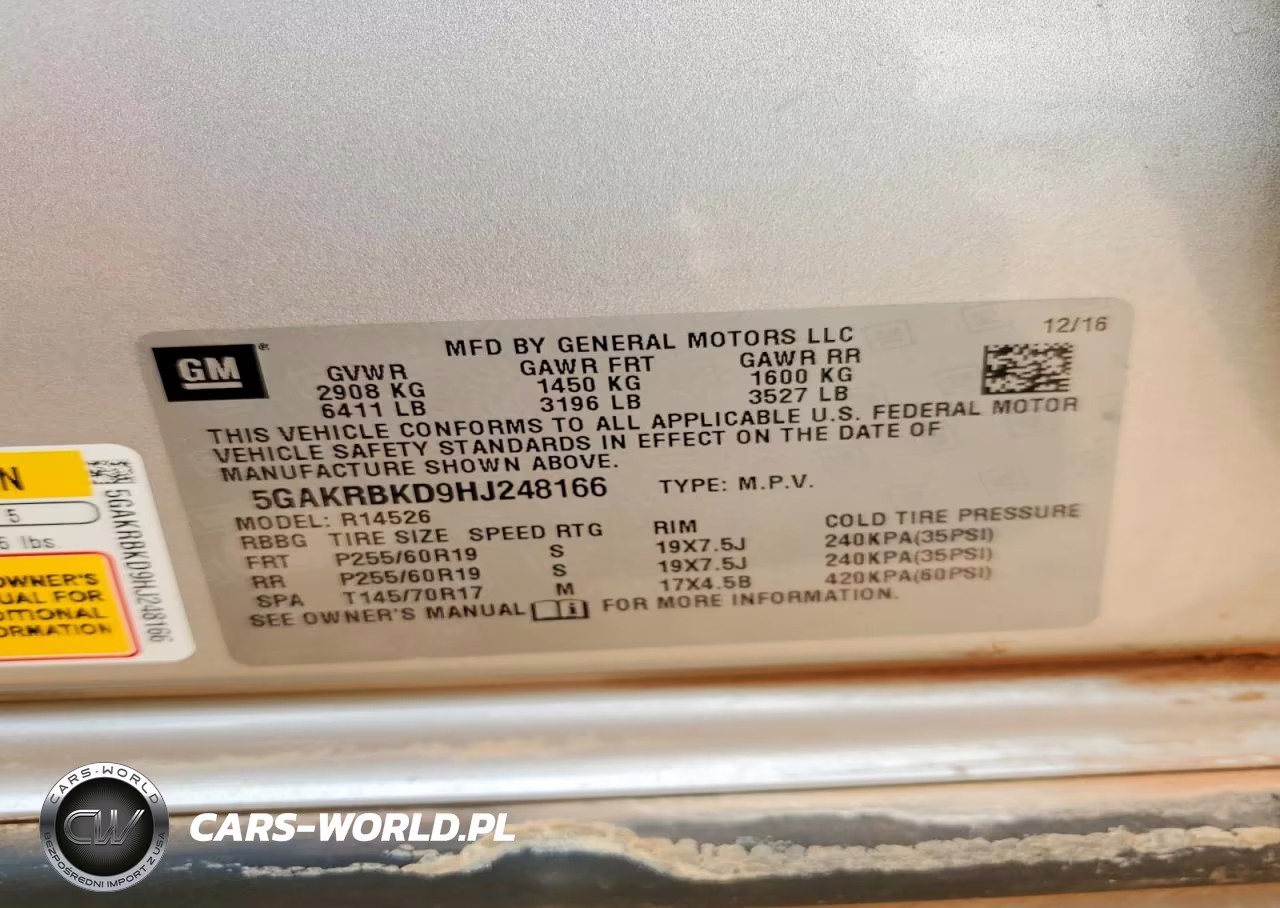 2017 Buick Enclave VIN:5GAKRBKD9HJ248166 - 13