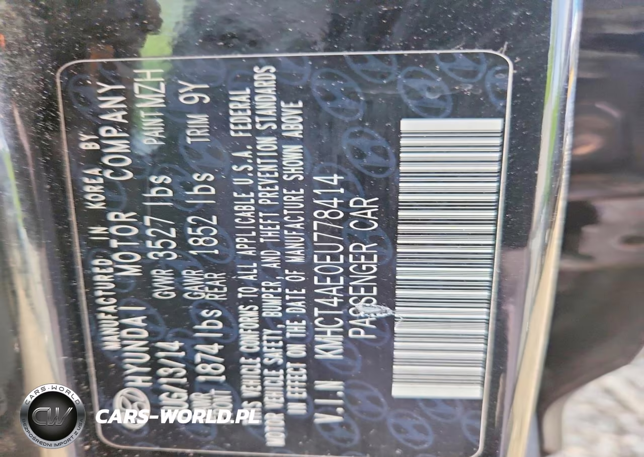 2014 Hyundai Accent Gls VIN:KMHCT4AE0EU778414 - 12