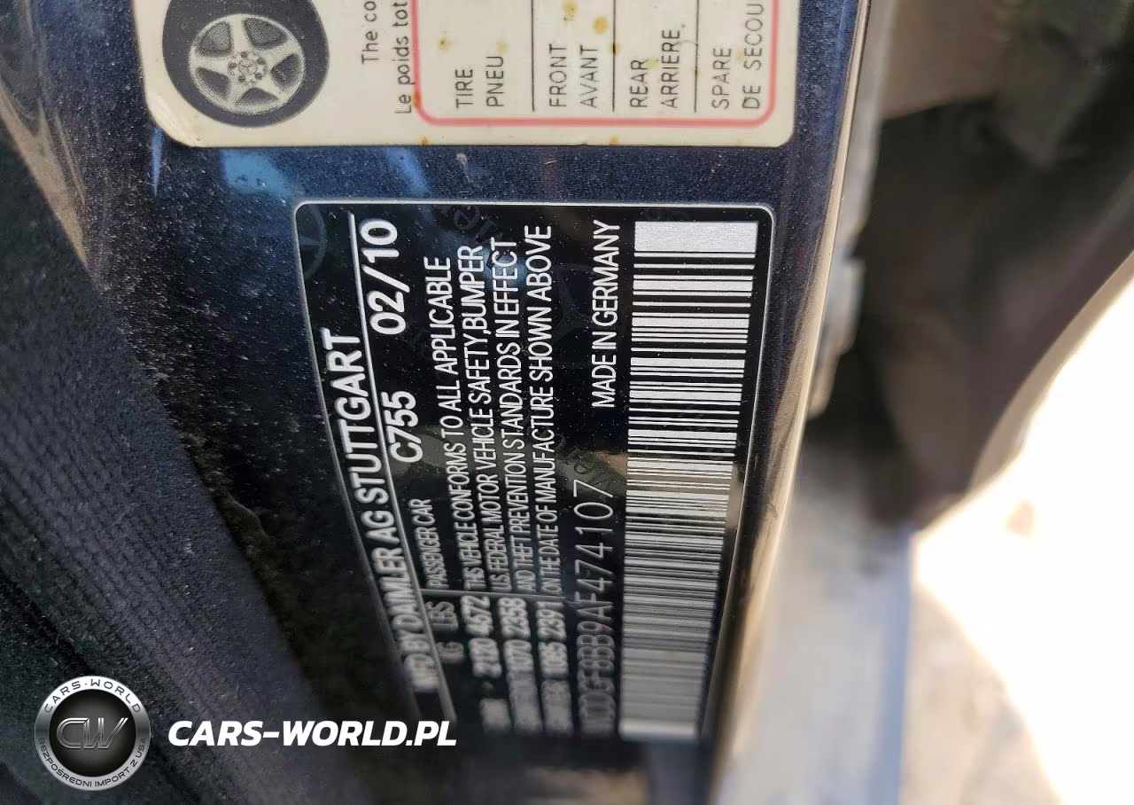 2010 Mercedes-Benz C 300 4Matic VIN:WDDGF8BB9AF474107 - 12