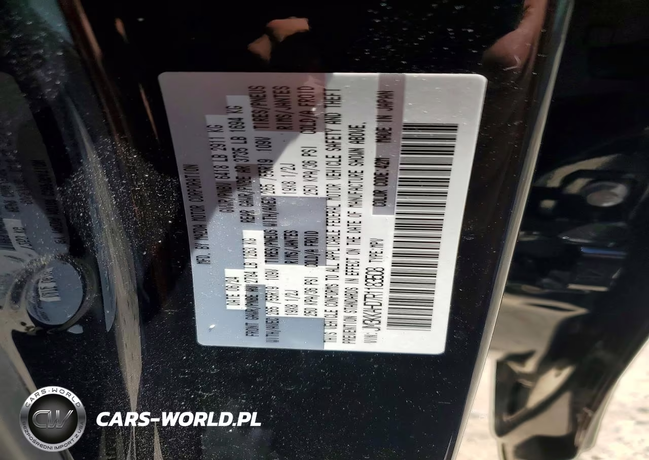 2024 Mazda Cx-90 Select VIN:JM3KKAHD7R1183508 - 13