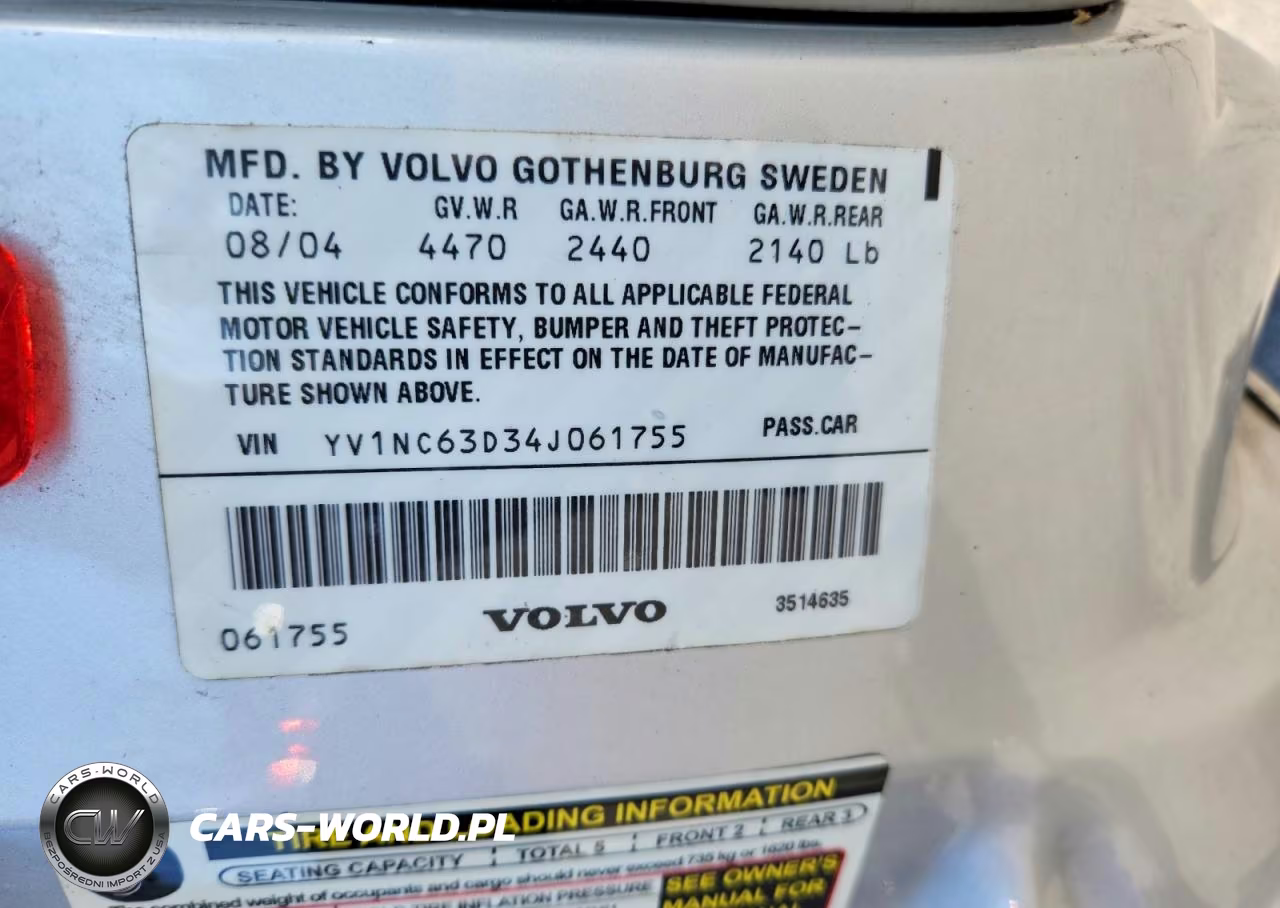 2004 Volvo C70 Lpt VIN:YV1NC63D34J061755 - 12
