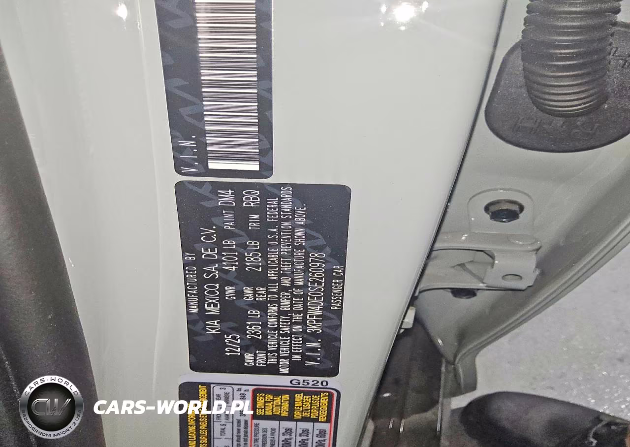2025 Kia K4 Gt Line VIN:3KPFW4DE0SE260978 - 12