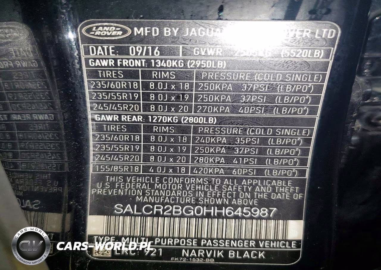 2017 Land Rover Discovery Sport Hse VIN:SALCR2BG0HH645987 - 13