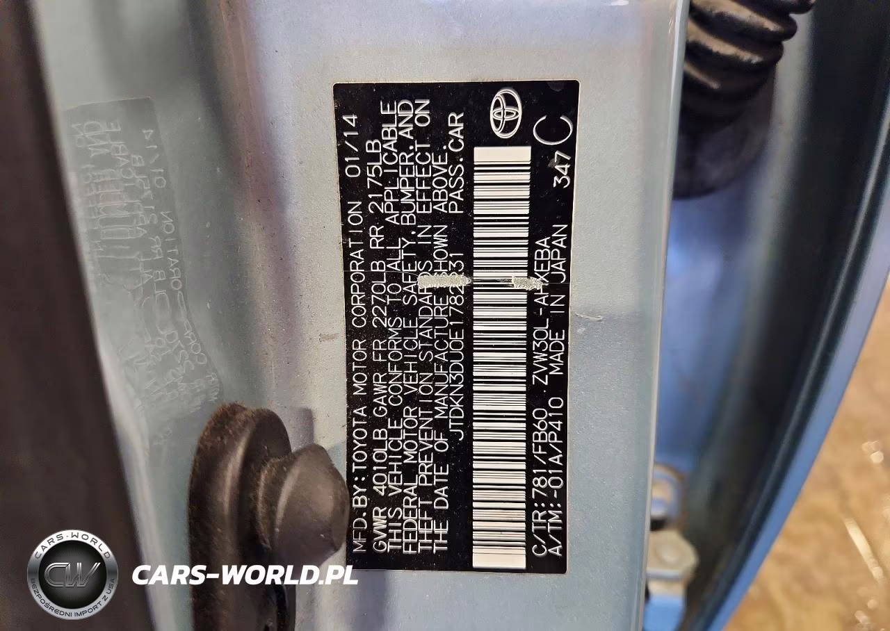 2014 Toyota Prius Two VIN:JTDKN3DU0E1782231 - 12