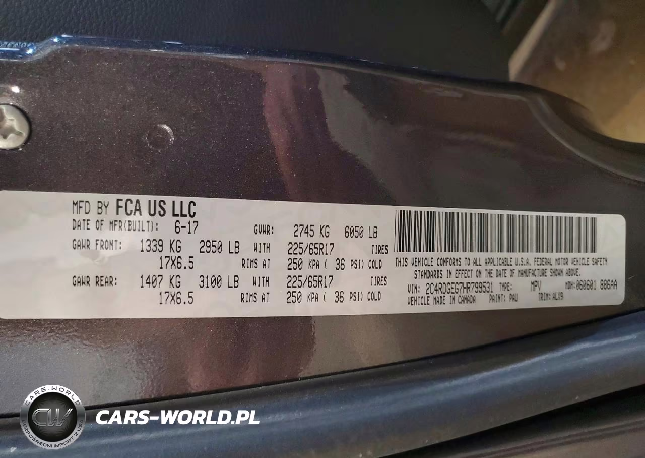 2017 Dodge Grand Caravan Gt VIN:2C4RDGEG7HR799531 - 13